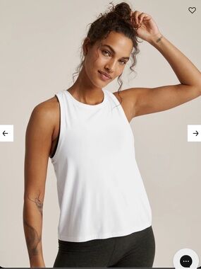 Beyond Yoga Featherweight Rebalance Tank in White